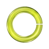 Weave Got Maille Anodized Aluminum Gauge Lime Jumprings, 4mm
