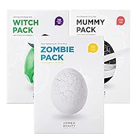 SKIN1004 Zombie Pack Bundle with Mummy and Witch Pack, Skin Lifting Fine Line Wrinkles Pore Care Soothing