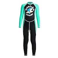 Kids Full Body Swimsuit Rash Guard One Piece UV Protection Long Sleeve Wetsuit