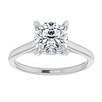 1.45 CT Cushion Infinity Accent Engagement Ring Wedding Eternity Band Vintage Solitaire Silver Jewelry Halo-Setting Anniversary Praise Vintage Ring Gift