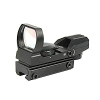Red and Green Reflex Sight with 4 Reticles, 3/8