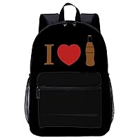 I Love Coke Travel Laptop Backpack Lightweight 17 Inch Casual Daypack Shoulder Bag for Men Women