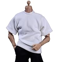 HiPlay 1/12 Scale Figure Doll Clothes: White T-Shirt for 6-inch Collectible Action Figure AT202200A (AT202200A White)