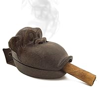 Cigar Ashtray, Monkey Cool Ashtray for Cigarettes Outdoor Cast Iron Ash tray Ash Holder for Patio Home Office Decoration, Great Gift for Men and Women