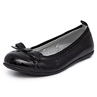 Nautica Girls' Dress Slip On Ballerina Flats – Mary Jane Ballet Fashion Shoes for Toddlers, Little Kids, and Big Kids – Lightweight & Comfortable
