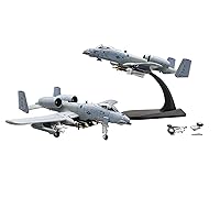 Scale Model Airplane 1/100 Scale A-10 A10 for Thunderbolt II Warthog Hog Attack Plane Fighter Diecast Metal Aircraft Model Plane Set Air Force (Size : A-10C Shark HH)