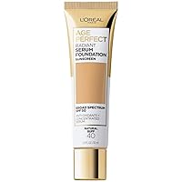 Age Perfect Radiant Serum Foundation with SPF 50, Natural Buff, 1 Ounce