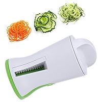 1 Pc Spiral Funnel Vegetable Grater ABS+Stainless Steel Carrot Cucumber Slicer Chopper Vegetable Spiral Blade Cutter