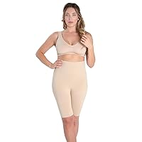 High-Waisted Seamless Tummy Targeting Firming Compression Thigh Shaper for Women