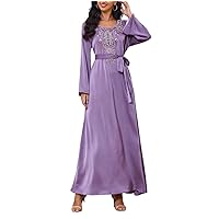 Woman Formal Occasion Luxury Dress Soft Spring Summer Muslim Clothes Party Dresses