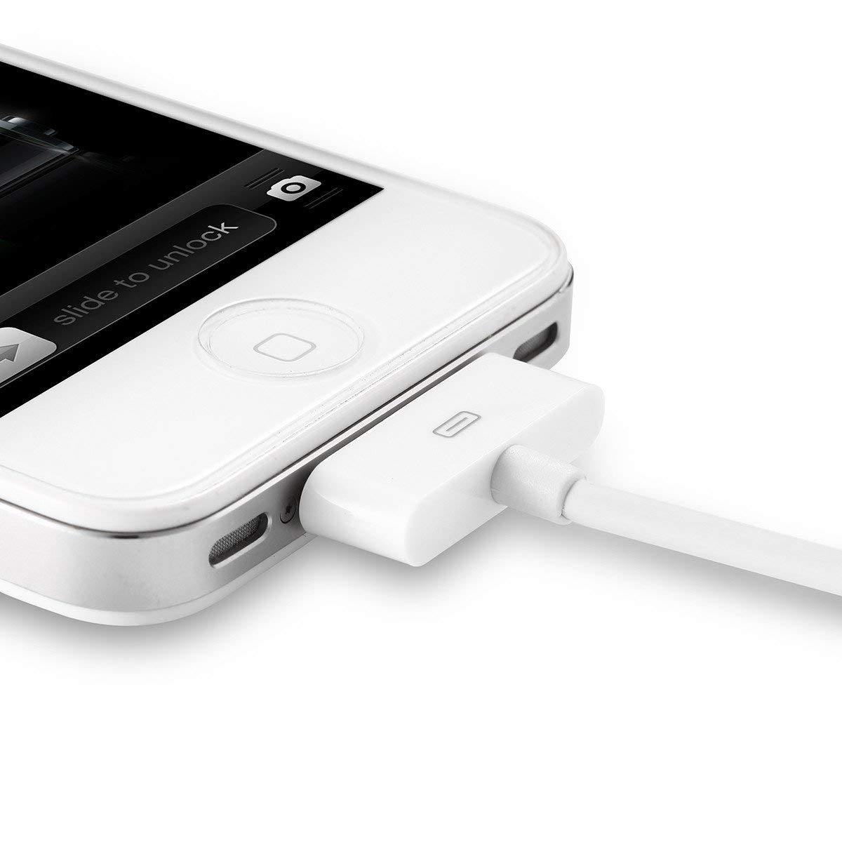 Aibocn MFi Certified 30 Pin Sync and Charge Dock Cable for iPhone 4 4S / iPad 1 2 3 / iPod Nano/iPod Touch - White