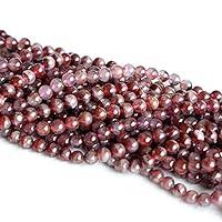 1 Strands Natural Purple Red Auralite Super 23 Crystal Small Round Loose Beads 6mm 15.5