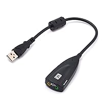 External USB Sound Card 7.1 Channel 3D Adapter 3.5mm Headset Replacement for PC Desktop Notebook Plug for Play Dur USB C to 3.5mm Adapter Pixel Bluetooth-Compatible for Car Stereo Charger