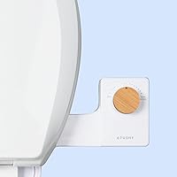 TUSHY Fresh Bidet: Ultra Slim Toilet Seat Attachment (Non-Electric Self-Cleaning Hygienic Nozzle) Easy DIY Install <10 Min | Adjustable Water Pressure Control (Fresh (Ultra-Slim), Bamboo Knob)