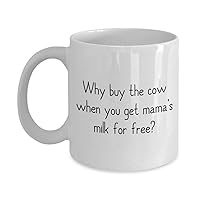 Breastfeeding Gift - Breastfeeder Gift - Breastfeeding Coffee Mug - Mother's Milk - Breast Milk - Why Buy The Cow