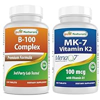 Best Naturals B-100 Complex & K2 D3 180 Tablets