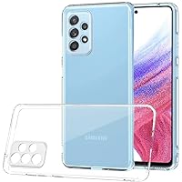 TR4U for Samsung Galaxy A53 Case Clear, Crystal Clear Phone Case, Soft TPU Case Cover, Camera and Body Protection Case for Samsung Galaxy A53 6.5-Inch (2022)