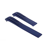 Ewatchparts 22MM RUBBER STRAP BAND FOR TAG HEUER CARRERA CAG7011 LIMITED EDITION F1 BLUE
