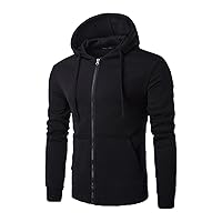 Going Out Tops For Men Winter Hooded Dot Casual Sports Cardigan Sweatshirt Long Sleeves