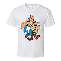 Asterix Obelix Idefix Comic Cartoon Characters T Shirt