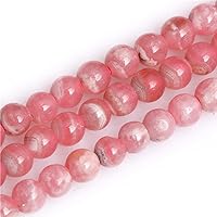 JOE FOREMAN 4mm Argentina Rhodochrosite Pink Beads for Jewelry Making Natural Gemstone Semi Precious Round 15