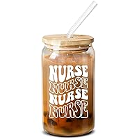NewEleven Gifts For Nurse - Nurse Gifts For Women - Nurse Appreciation Gifts For Nurses, Nursing Student, Nurse Practitioner, Registered Nurse - RN Gifts For Nurses Women - 16 Oz Coffee Glass