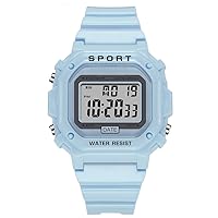Women Fashion Digital Watch Waterproof Student Outdoor Sports Watches Unisex LED Square Electronic Wrist Watch Girl Clock