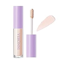 VERONNI Liquid Concealer Makeup,Mutil-Use Full Coverage Concealer and Color Corrector for Acne Dark Spots Blemishes and Under Dark Circles,Waterproof Long Lasting(LC-01)
