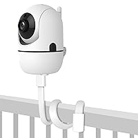 Baby Monitor Mount for HB6550/ HB65/ HB6339/ HB40/ HB6081/VTimes/OKAIDI/Firskids/JUAN, Universal Baby Camera Holder, Baby Monitors Holder for Crib Baby Camera Stand(The HB30/HB32 is not Applicable)