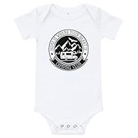 Camping Baby Onesie, Home is Where Your Heart is, Camper Van, Wonderlust, Newborn, White