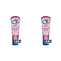 ACT Kids Anticavity Fluoride Toothpaste 4.6 oz. Bubble Gum Blowout (Pack of 2)
