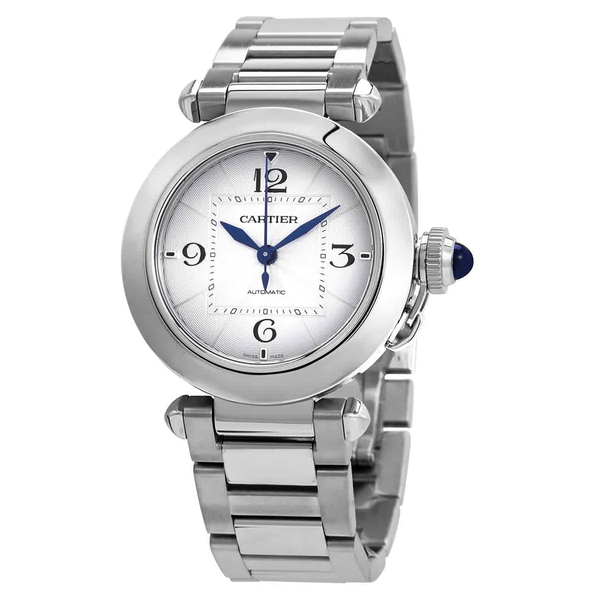 Cartier Pasha Automatic Silver Dial Ladies Watch WSPA0013