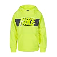 Nike Toddler Boys Dri-Fit Burpee French Terry Pullover Lightweight Hoodie (2T, Volt)