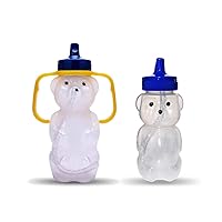 TalkTools Honey Bear Drinking Cup - Special Needs Assistive Drink Container | Spill Proof & Leak Resistant Lid | Helps teach lip rounding, tongue retraction and other oral-motor skills.