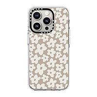 CASETiFY Clear Case for iPhone 15 Pro [Not Yellowing / 6.6ft Drop Protection/Compatible with Magsafe] - Flower Prints - Natural Flower - Clear
