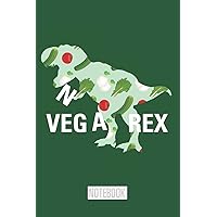 Vegan Rex - NOTEBOOK: Lined, empty notebook or journal for garden friends - 6x9 inch, 110 pages