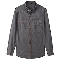 Spring Autumn Denim Shirt Long Sleeve Color Cotton Comfortable Soft Daily Casual Jacket