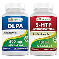 Best Naturals DLPA 500 mg & 5-HTP 100 mg
