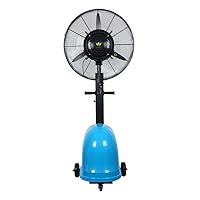 Fans,Air Cooler Industrial Misting Fan with Oscillating Cooling Mist Humidifier Adjustable 3 Speed Swivel Function Misting Cooling Fan for Home Office and Restaurant in/75Cm