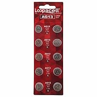 AG13 LR44 L1154 357 76A A76 Button Cell Battery 10 Pack
