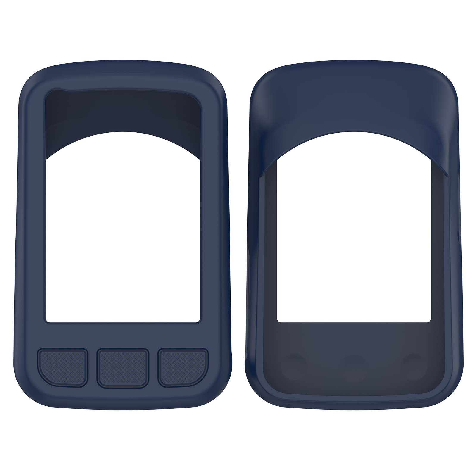 Lemspum Silicone Protective Cases Compatible with Wahoo ELEMNT Bolt V2 (WFCC5) GPS Cycling/Bike Computer Frame Protector Covers (Black&Navy&Red)