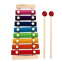 Children’s Xylophone, Best Holiday/Birthday DIY Gift Ideas for Mini Musicians,, Wooden Xylophone Toys with Child Safety mallets, Children’s Educational Musical Toys