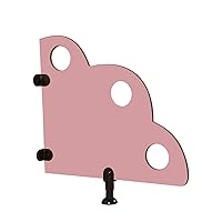 Urinal Partition, Wall Mounted Urinal Baffles, Urinal Privacy Screens, Toilet Partitions, Kindergarten Color Partition, Suitable for Home Office Restaurant Hotel (Color : Pink, Size : 1Pcs)