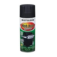 Rust-Oleum 241169 6 pack High Heat Ultra Enamel Spray, Black, 12-Ounce