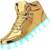 Odema V3 Aurora Unisex High Top Light Up Shoes, Sneakers with Lights for Men，Women, Led Light Shoes,USB Charging Glowing Shoes for Teens