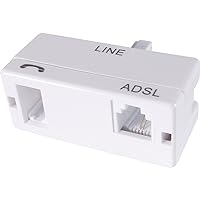 RGB Networks Ltd Superfast ADSL 2+ BT Filter - Micro filter for Phone Broadband WIFI Router High Performance with BT plug to RJ11 connector