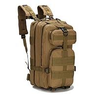 20-30L Unisex Military Tactical Backpack, Men's Trekking Sport Travel Rucksacks, Camping Hiking Fishing Bags (KHAKI)