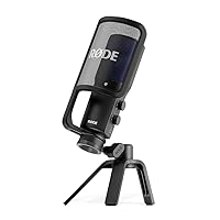 RØDE NT-USB+ Professional-Grade USB Condenser Microphone For Recording Studio Quality Audio Directly To A Computer Or Mobile Device, Black