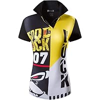 jeansian Women's Outdoor Sport Dry Fit Short Sleeves Polo Tee Poloshirt Tshirt T-Shirt Golf Tennis SWT251