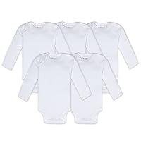 Burt's Bees Baby Unisex Baby Bodysuits, 5-pack Short & Long Sleeve One-pieces, 100% Organic Cotton Bodysuit